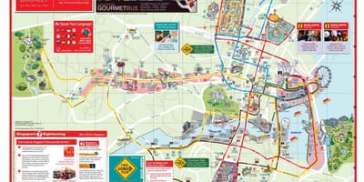 Gamla Quebec Borg gönguferð kort