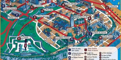 Quebec staðir kort