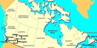 Kort af Quebec City á